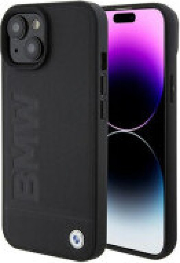 BMW Leather Hot Stamp MagSafe - iPhone 15-deksel