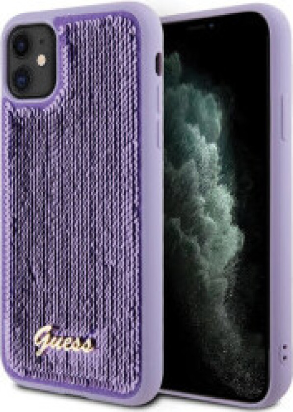 Guess Sequin Script Metal - iPhone 11-deksel