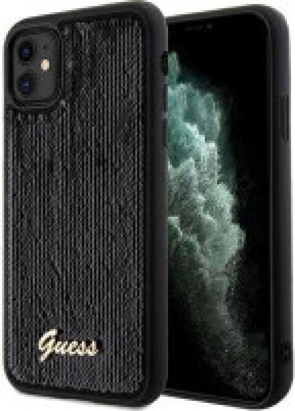 Guess Sequin Script Metal - iPhone 11-deksel