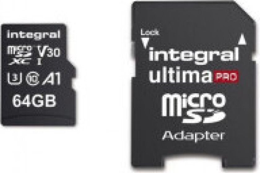 Integrert minnekort MicroSDXC Ultima Pro 64GB Cl.10