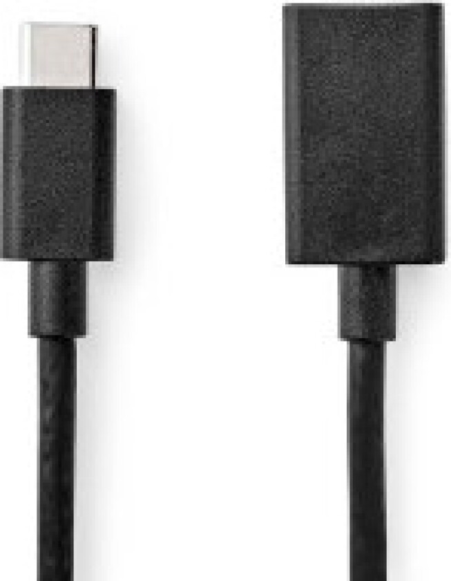 USB-C Adapter | USB 3.2 Gen 1 | USB-C Hann | USB-A Hun | 5 Gbps | 0.15 m | Rund | Nikkel belagt | PVC | Sort | Boks