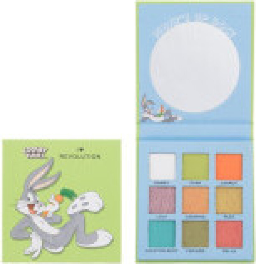 - Looney Tunes Eyeshadow Palette Bugs - For Women, 9 g