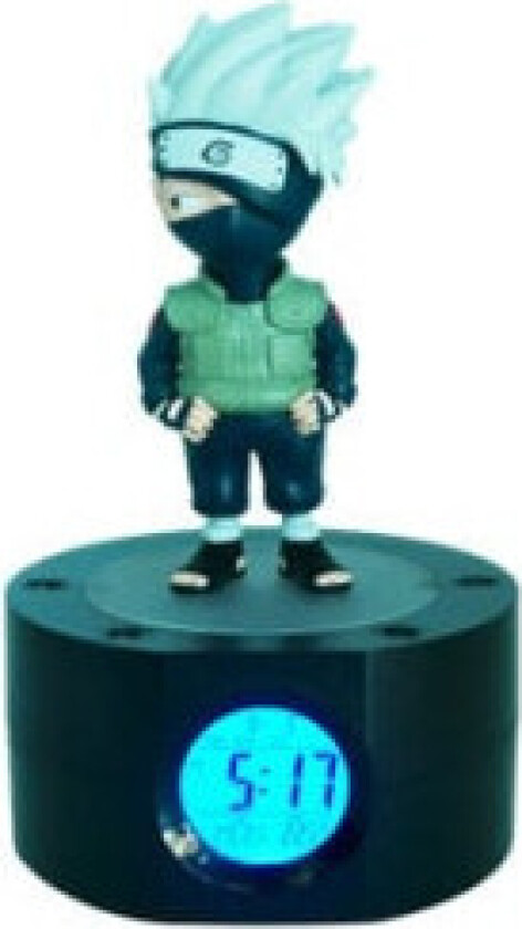 Naruto Shippuden Vekkerklokke med lys Kakashi 18 cm