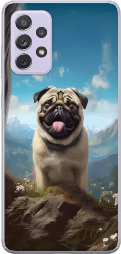 Mobildeksel til Samsung Galaxy A52s 5G med Glad Hund motiv