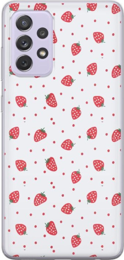 Mobildeksel til Samsung Galaxy A52s 5G med Jordbær motiv