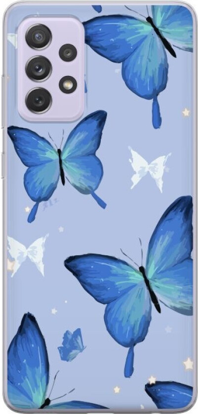 Mobildeksel til Samsung Galaxy A52s 5G med Blå sommerfugler motiv