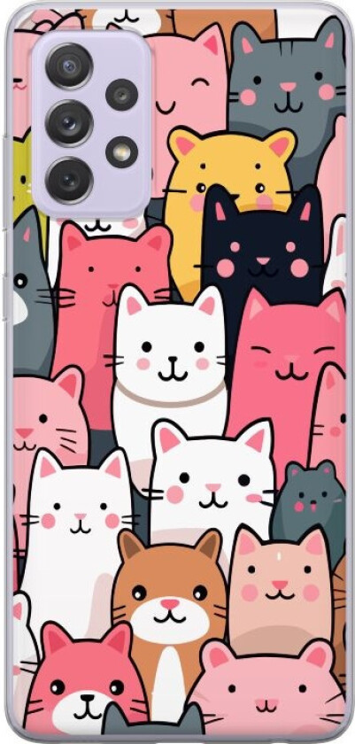 Mobildeksel til Samsung Galaxy A52s 5G med Kattmønster motiv
