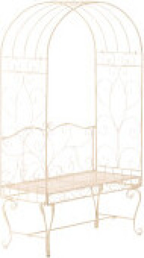 Nosty rosebue med benk Antikk Krem