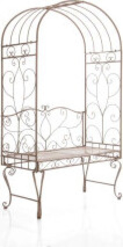 Nosty rosebue med benk Antikk Brun