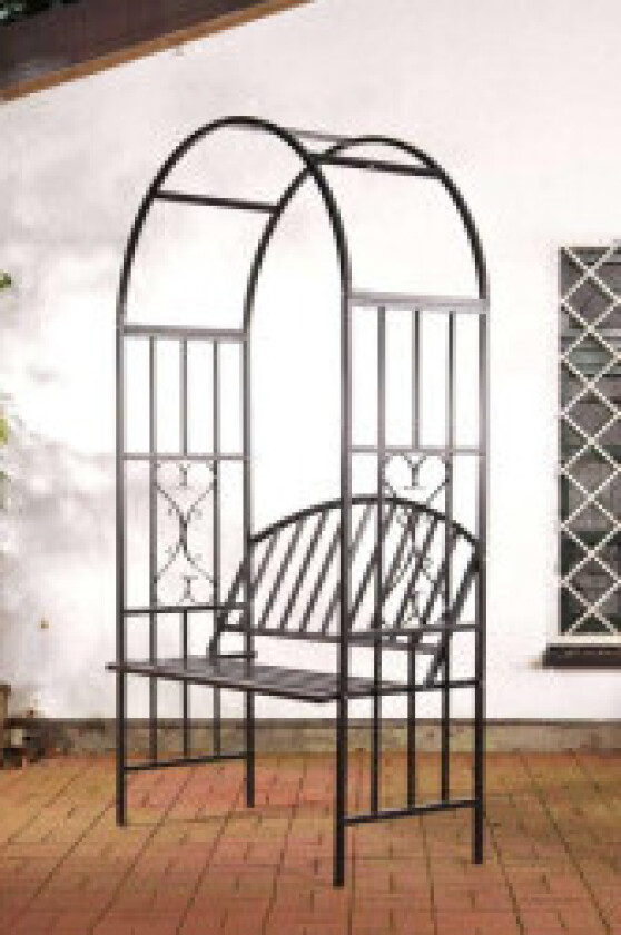 Rosebue med benk Comfort Svart