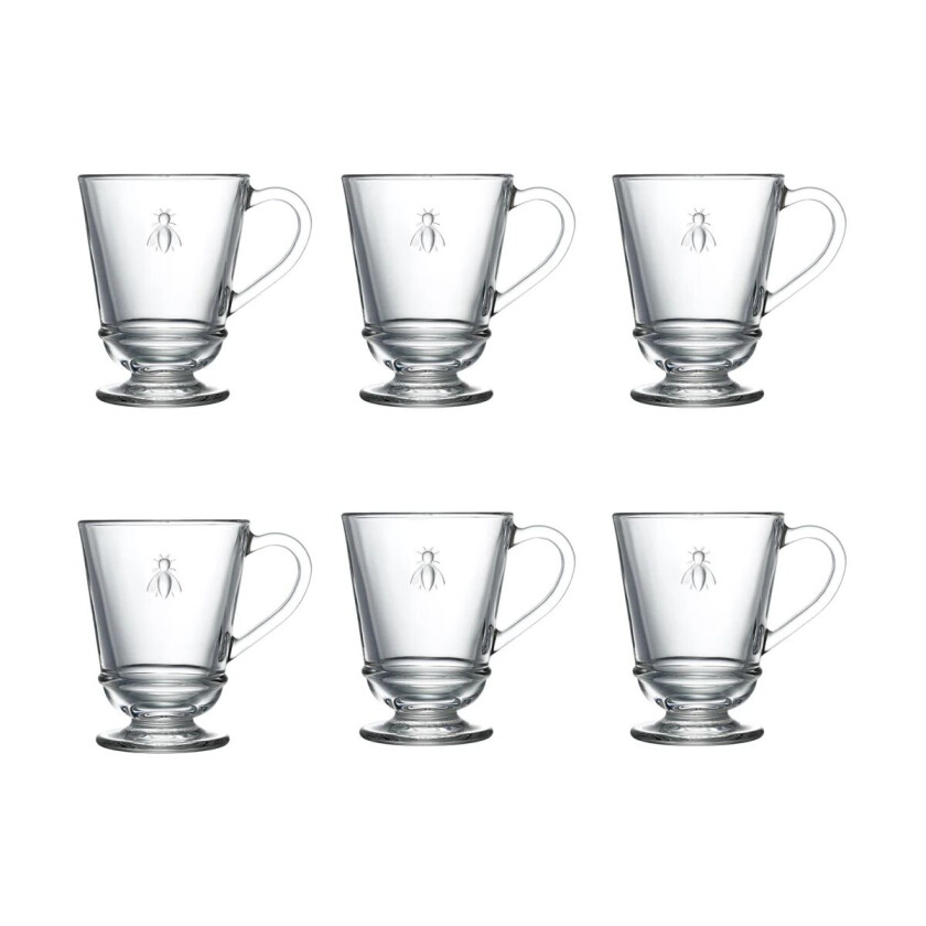 La Rochère Abeille glass med hank 28 cl 6-pakning Klar