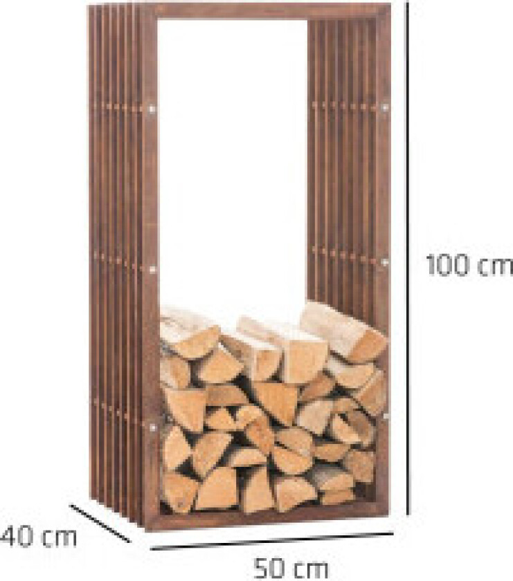 Vedstativ Irving V2 40x50x100 Rust