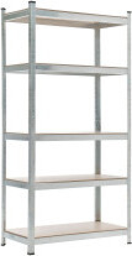 Oppbevaringshylle STOR 90x45x180 cm Sølv