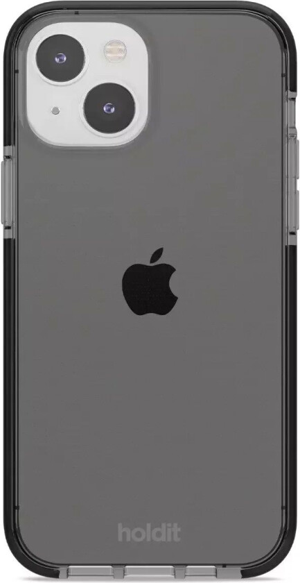 Holdit iPhone 15 Seethru Deksel - Black