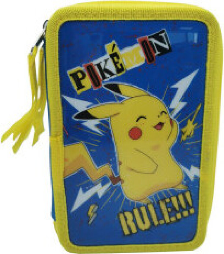 Pokemon pennal med trippel fylling