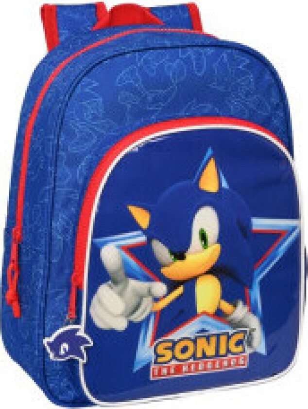 Sonic The Hedgehog Lets Roll tilpasningsdyktig ryggsekk 34 cm