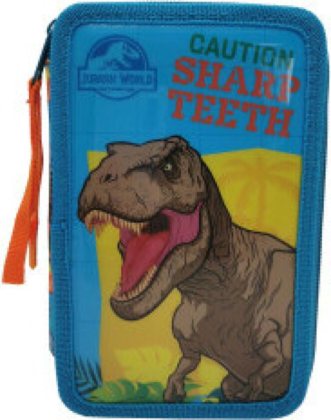 Jurassic World trippelfylt penalhus