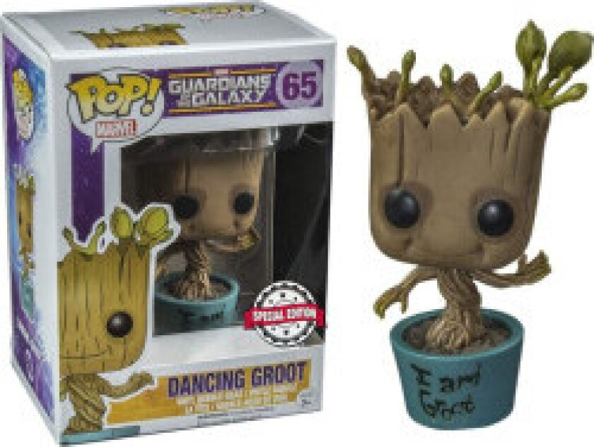 POP-figur Marvel Guardians of the Galaxy Dancing I Am Groot Eksklusivt