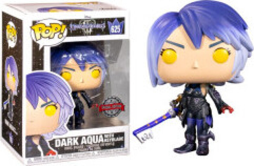 POP-figur av Disney Kingdom Hearts 3 Dark Aqua med Keyblade Exclusive