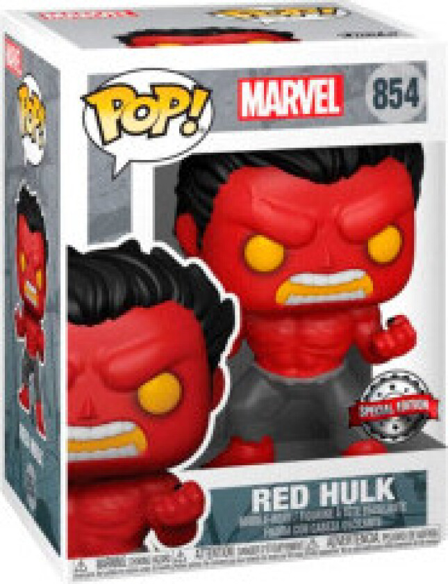 POP-figur Marvel Red Hulk Exclusive