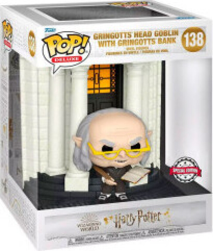 POP-figur av Harry Potter Diagon Alley Gringotts Bank med hode Eksklusivt