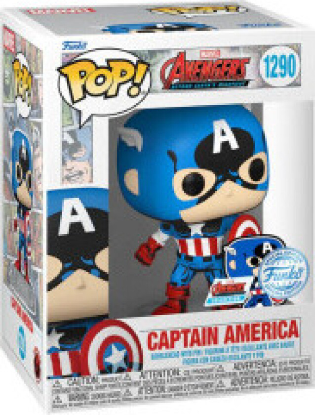 POP-figur Marvel Los Vengadores Avengers Captain America Eksklusivt