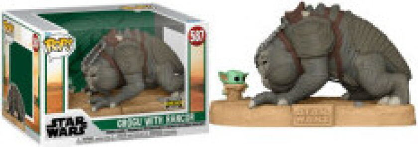 POP-figur av Star Wars Grogu med Rancor Exclusive