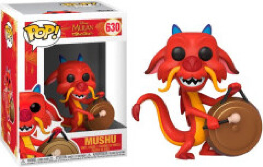 POP-figur Disney Mushu med Gong