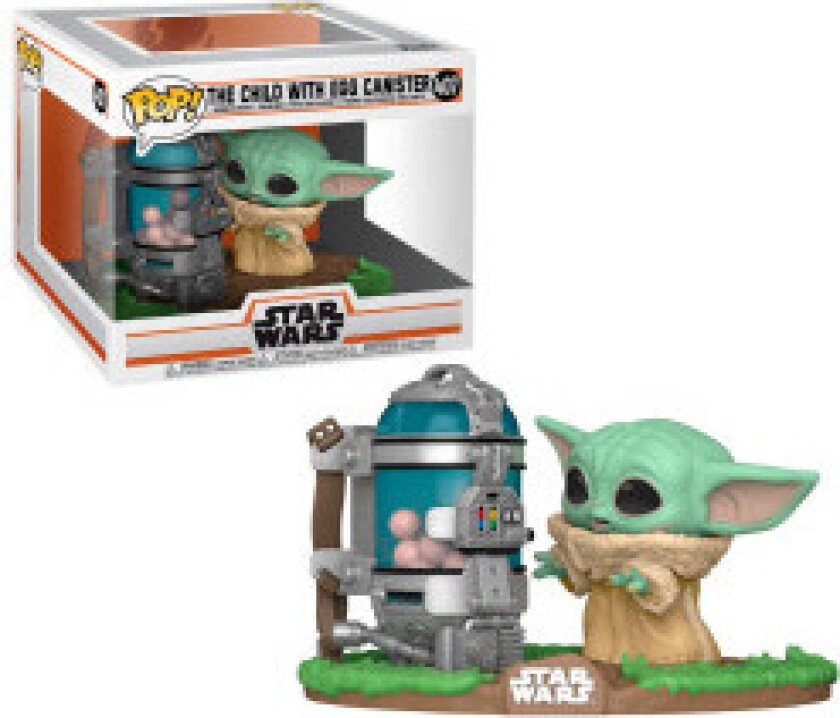 POP-figur Star Wars The Mandalorian Barn med beholder