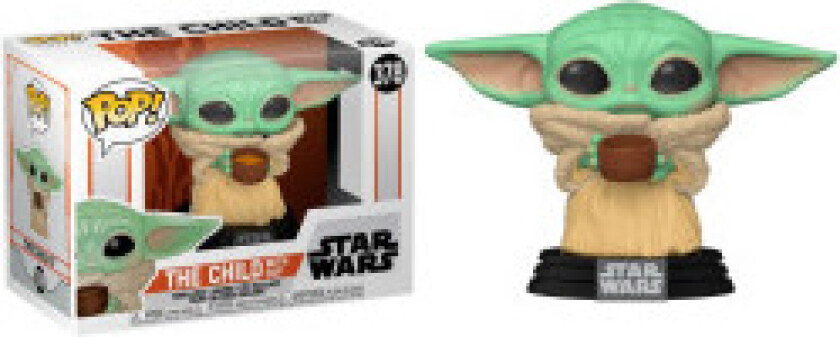 POP-figur av Star Wars Mandalorian The Child med beger