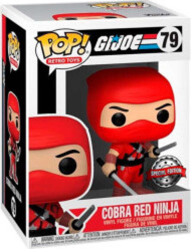 POP-figur G.I. Joe Cobra Red Ninja Eksklusivt