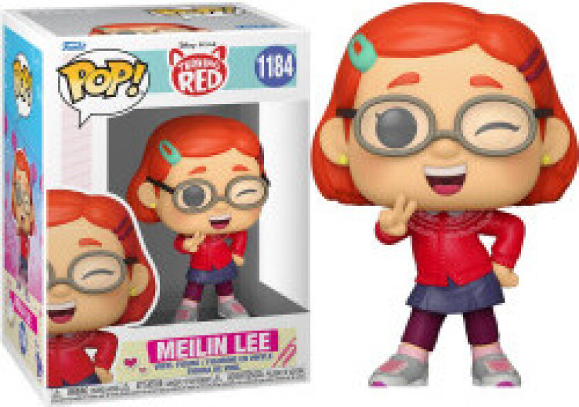 POP-figur Disney Pixar Rødme Meilin Lee, som blir rød