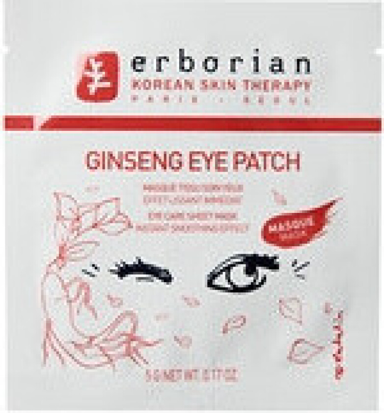 - Ginseng Eye Patch Eye Care Sheet Mask - Maska na oční okolí 5.0g