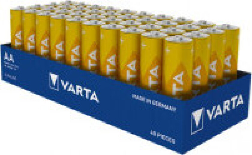Varta batteri alkalisk, Mignon, AA, LR06, 1,5V - Longlife, skuff