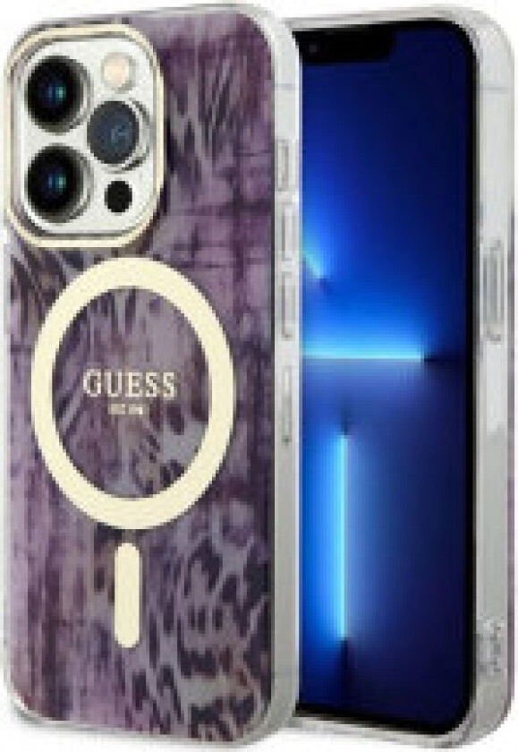 Guess Leopard MagSafe - Deksel til iPhone 14 Pro