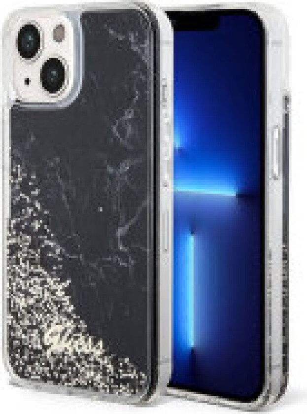 Guess Liquid Glitter Marble - Deksel til iPhone 14