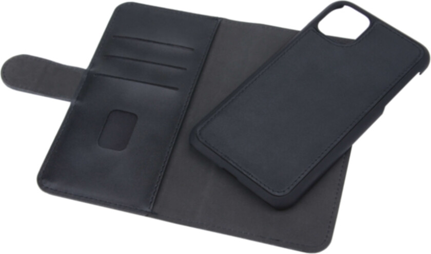 GEAR iPhone 11 GEAR Skinndeksel med Lommebok & Magnet - Svart