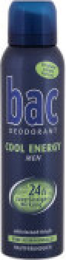 Bac - Cool Energy 24h - For Men, 150 ml