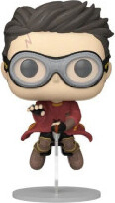 Harry Potter POP! Filmer Vinylfigur Harry m/kost(Quidditch) 9 cm