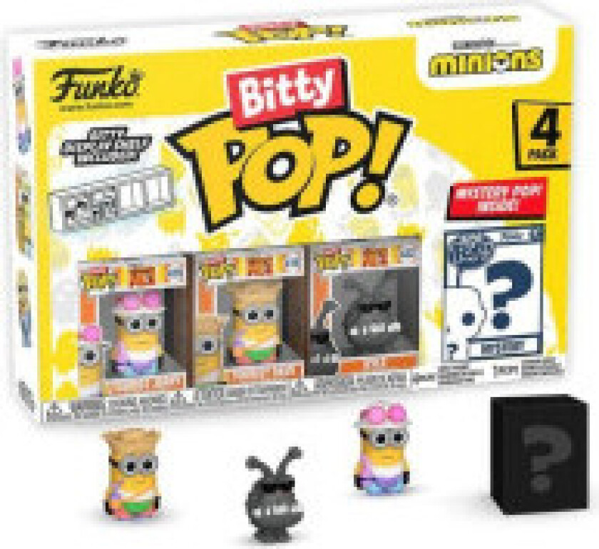 Minions Bitty POP! Vinyl Figur 4-Pak Young Gru 2,5 cm