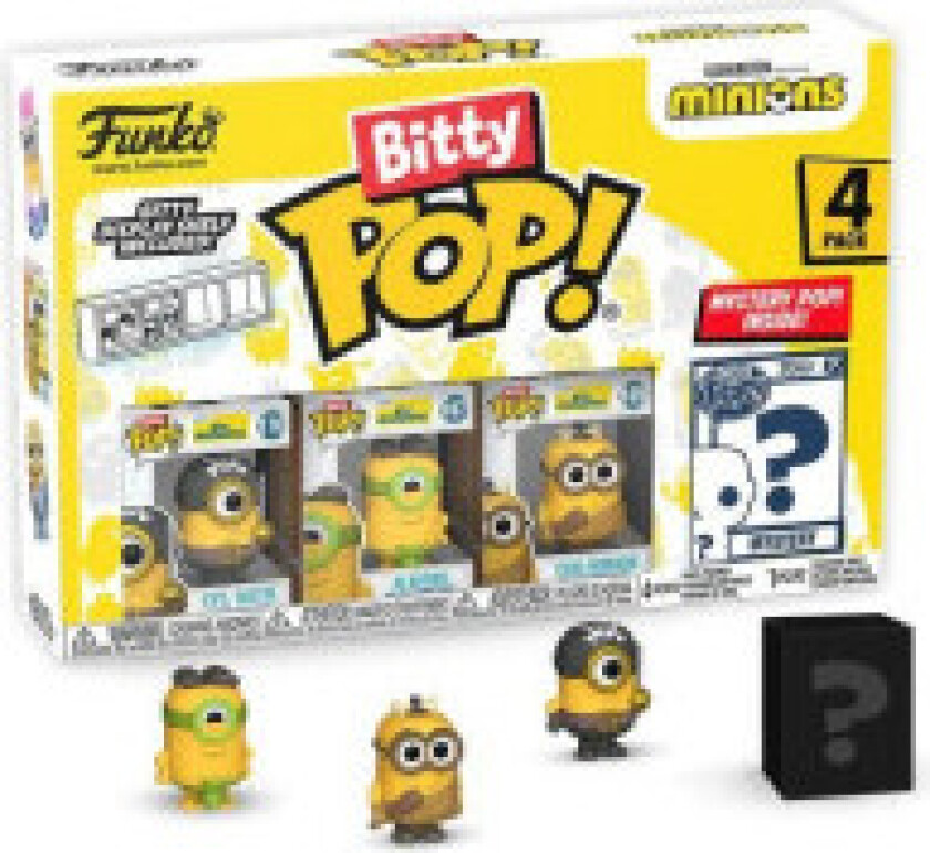 Minions Bitty POP! Vinyl Figur 4-Pack Eye Matie 2,5 cm
