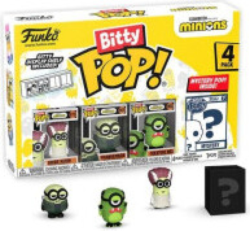 Minions Bitty POP! Vinyl Figur 4-Pack Frankenbob 2,5 cm
