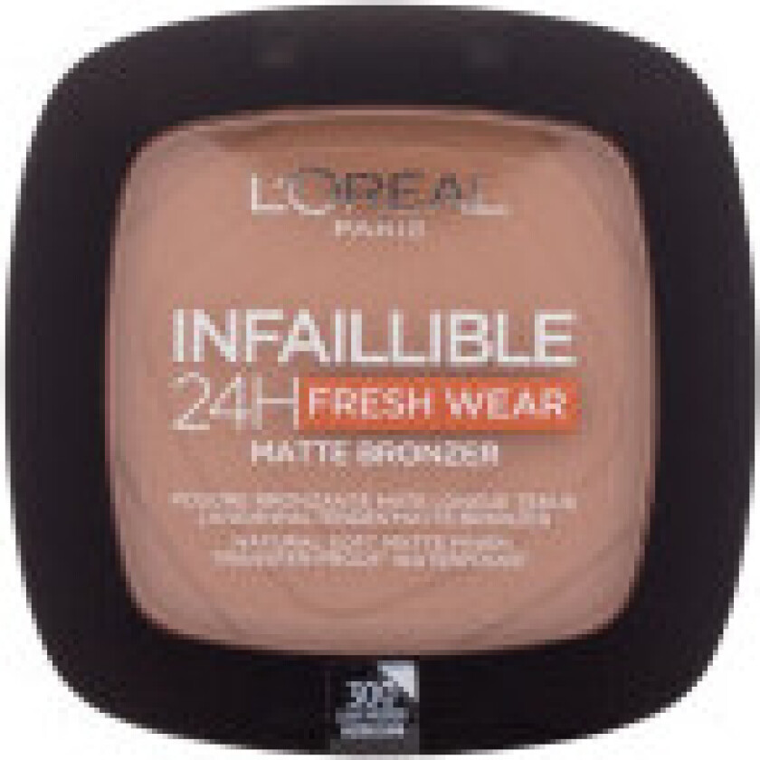 - Infaillible 24H Fresh Wear Matte Bronzer 300 Light Medium - For Women, 9 g