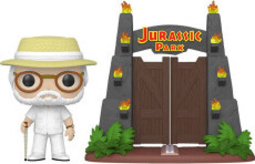 Jurassic Park POP! By Vinylfigur John Hammond med porter 9 cm