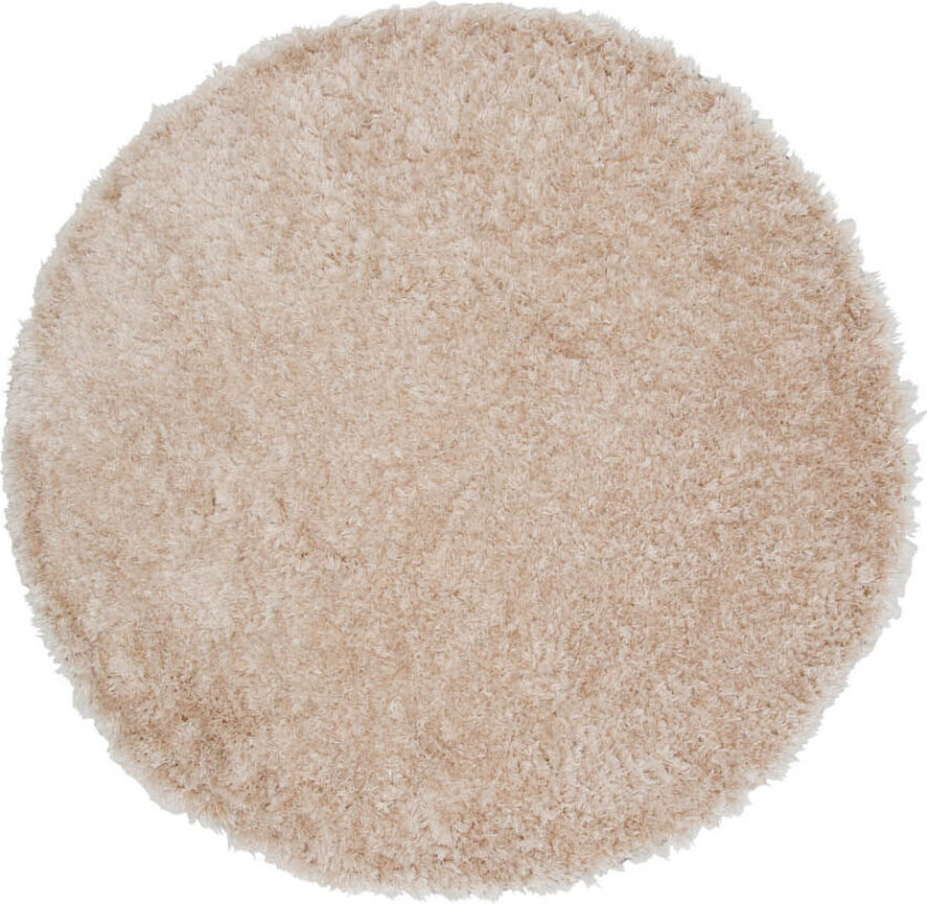 Natta teppe Ø200 cm polyester beige.