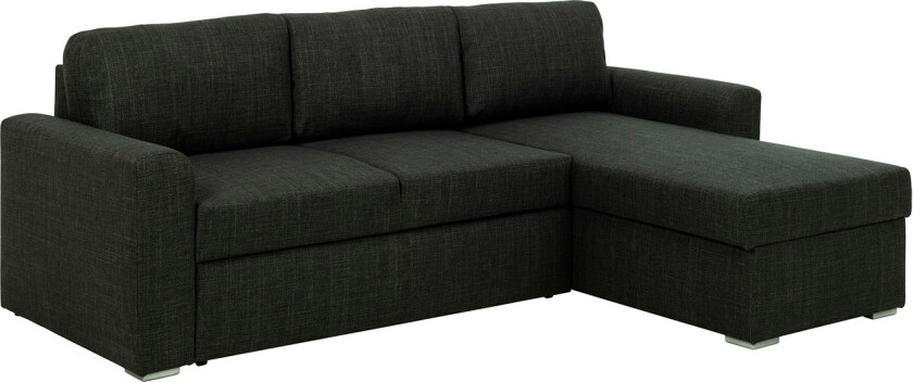 Flemingsburg sovesofa med schäslong mörkgrå.