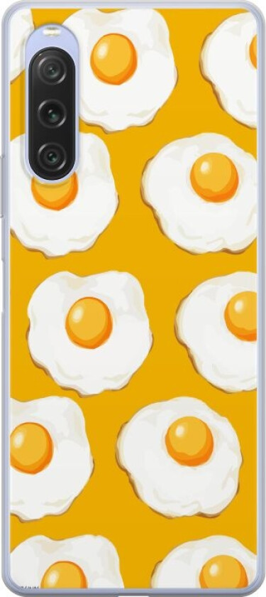 Mobildeksel til Sony Xperia 10 V med Stekt egg motiv