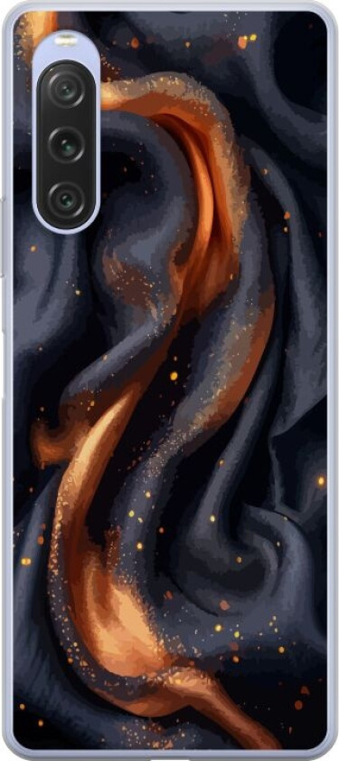 Mobildeksel til Sony Xperia 10 V med Brennende silke motiv