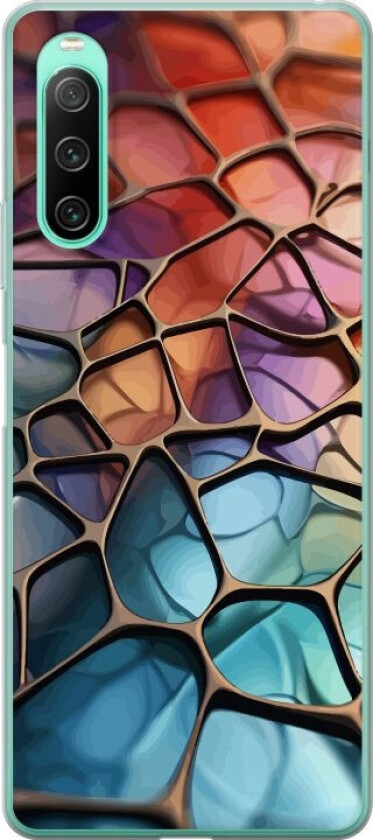 Mobildeksel til Sony Xperia 10 IV med Metalliskt mønster motiv