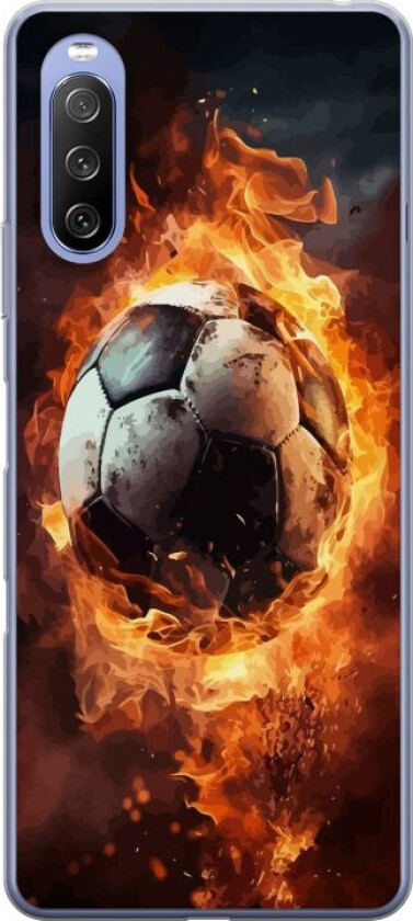 Mobildeksel til Sony Xperia 10 III med Fotball motiv